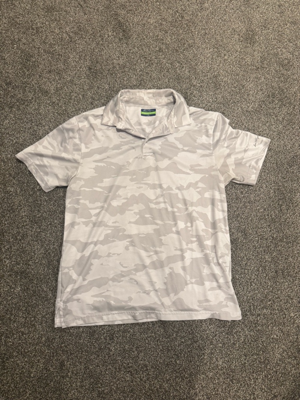 Hogan White & Light Gray Camo Polo